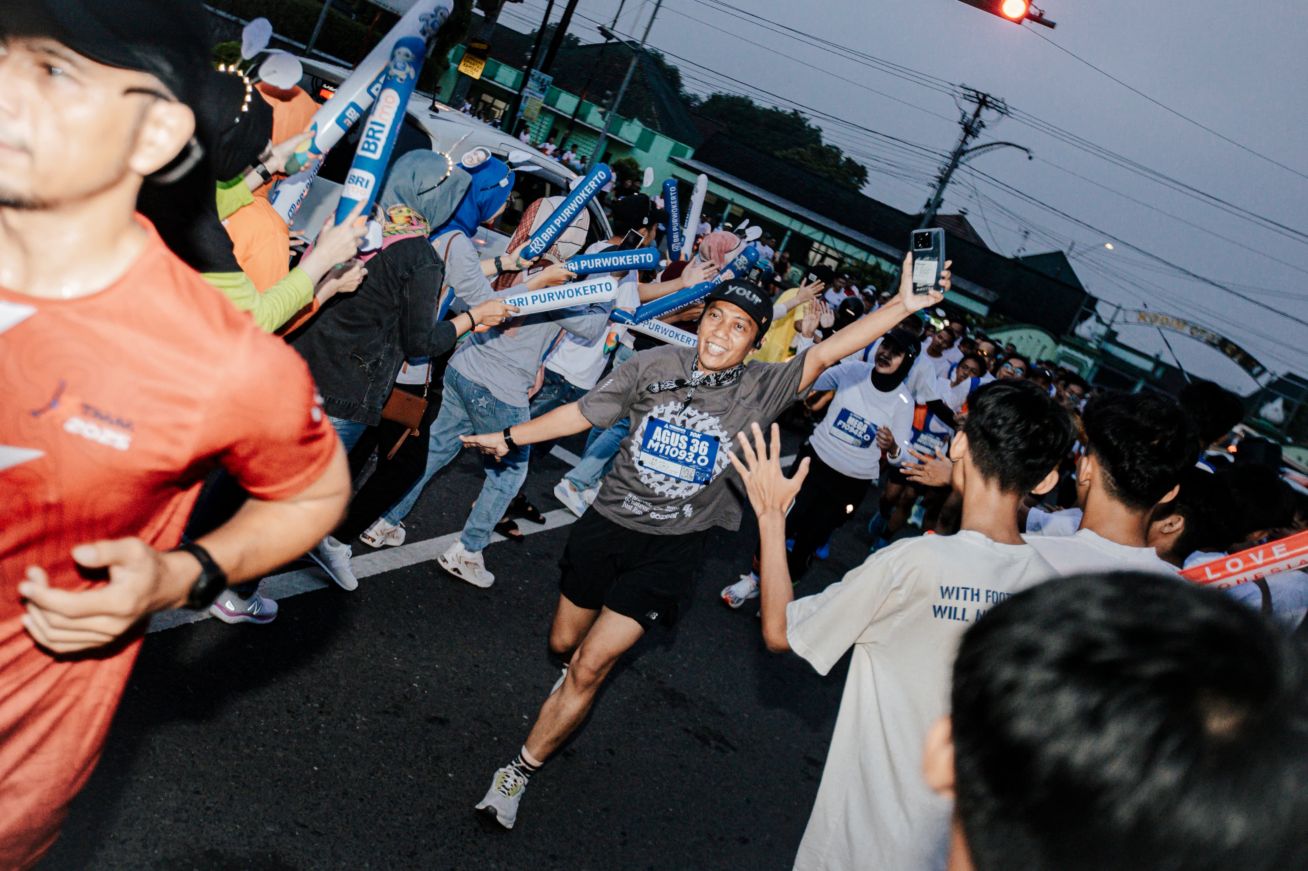 SUPPORT: BRI ikut mendukung pahelaran Purwokerto Half Marathon 2025 pada Minggu (11/5/2025).