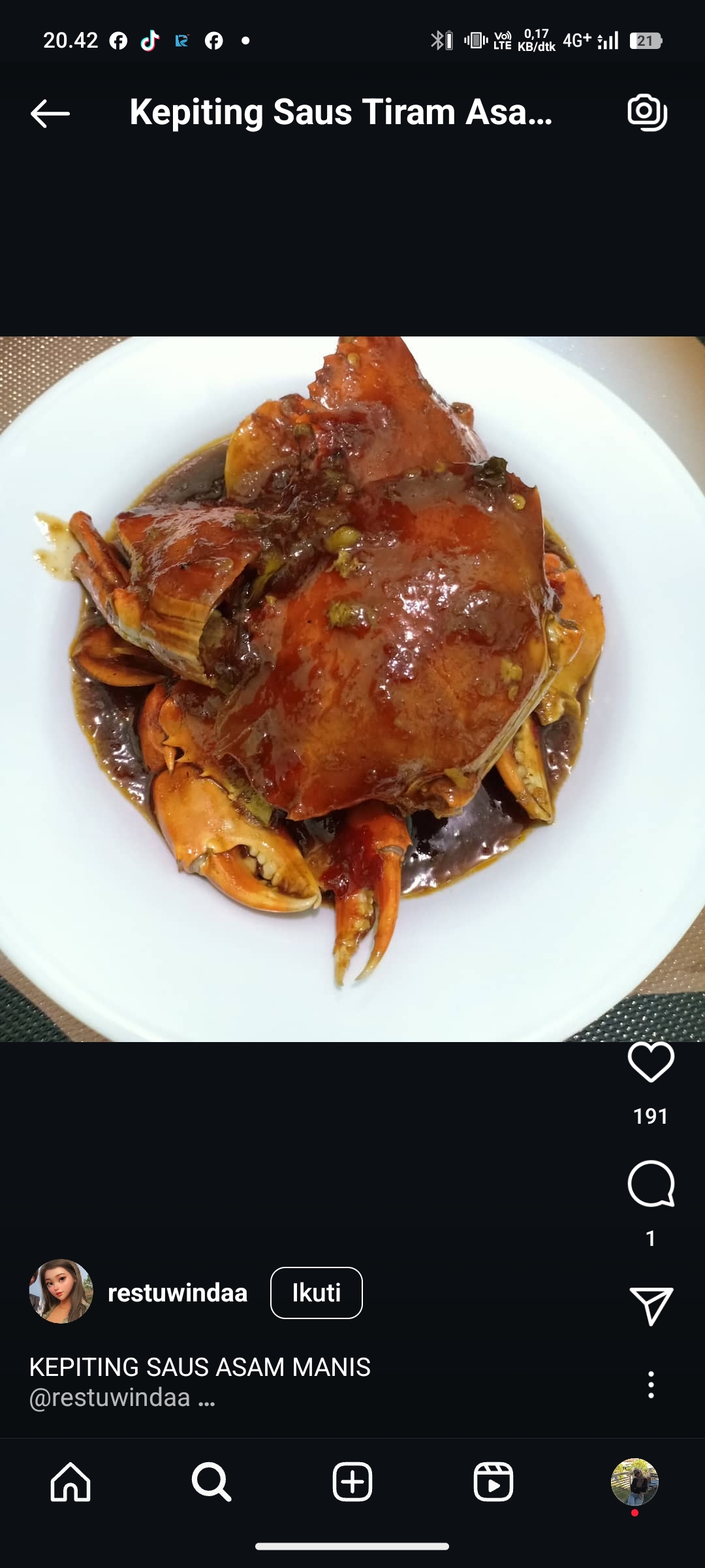 Ilustrasi Kepiting Saus Tiram Asam Manis Pedas