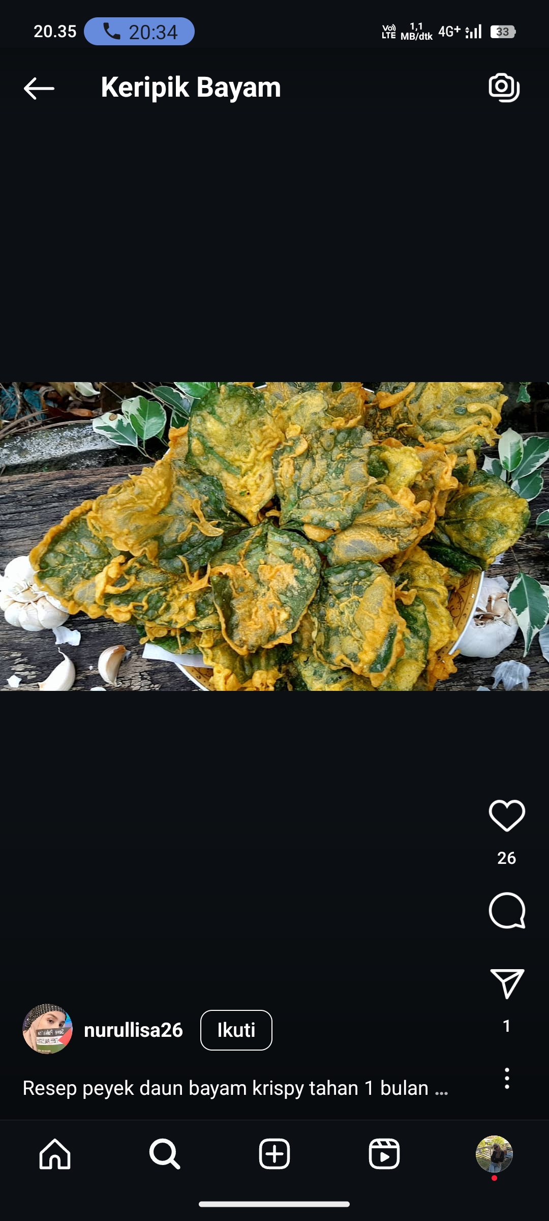Keripik Bayam