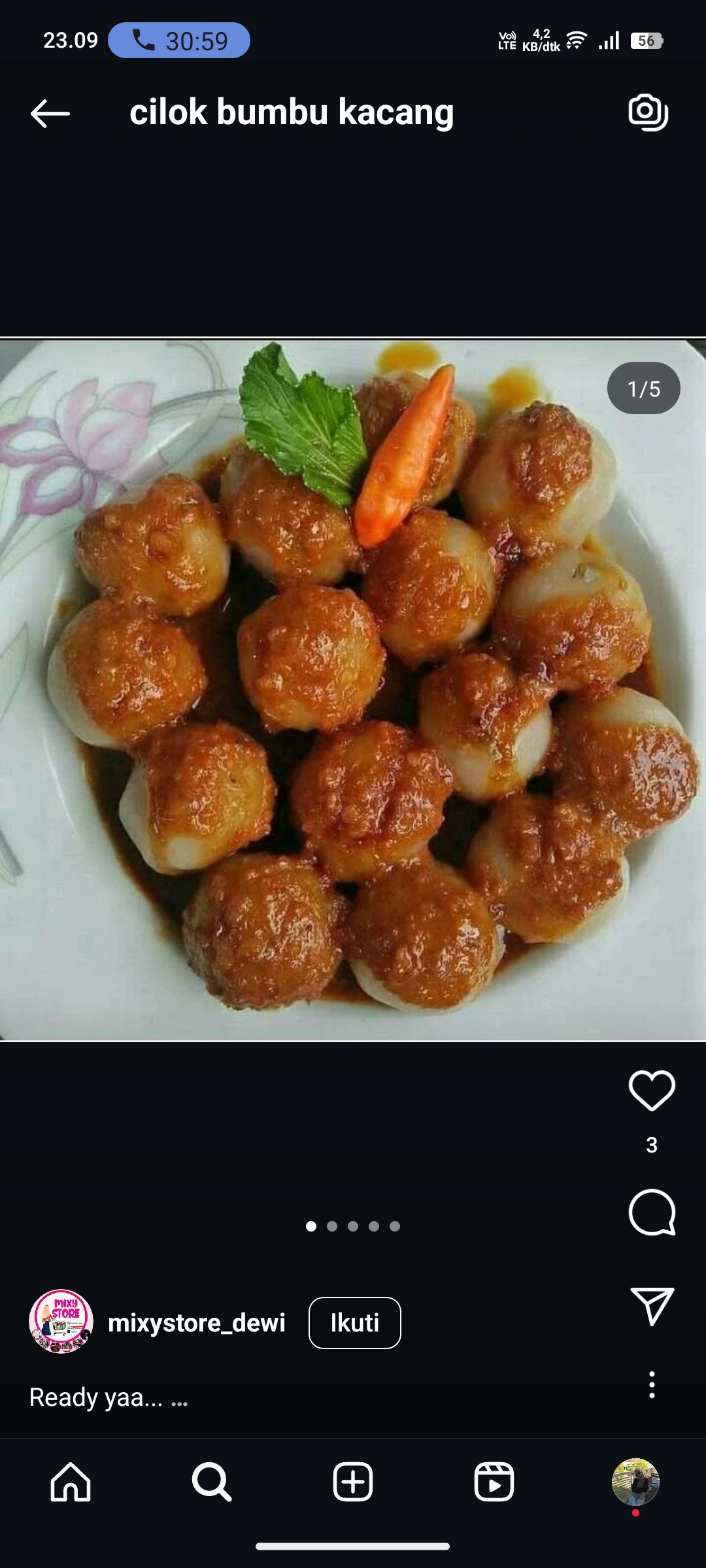 Cilok Bumbu Kacang