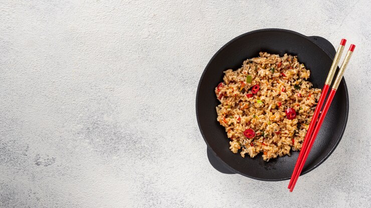 Ilustrasi Nasi Goreng Masak Cabe Kering