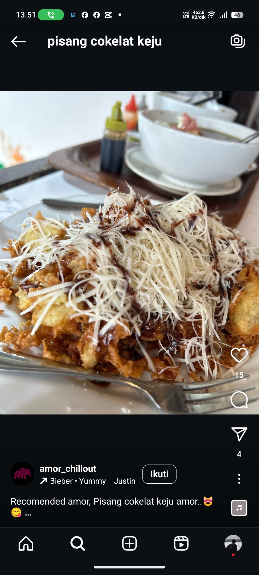 Pisang Goreng Kriuk Coklat Keju