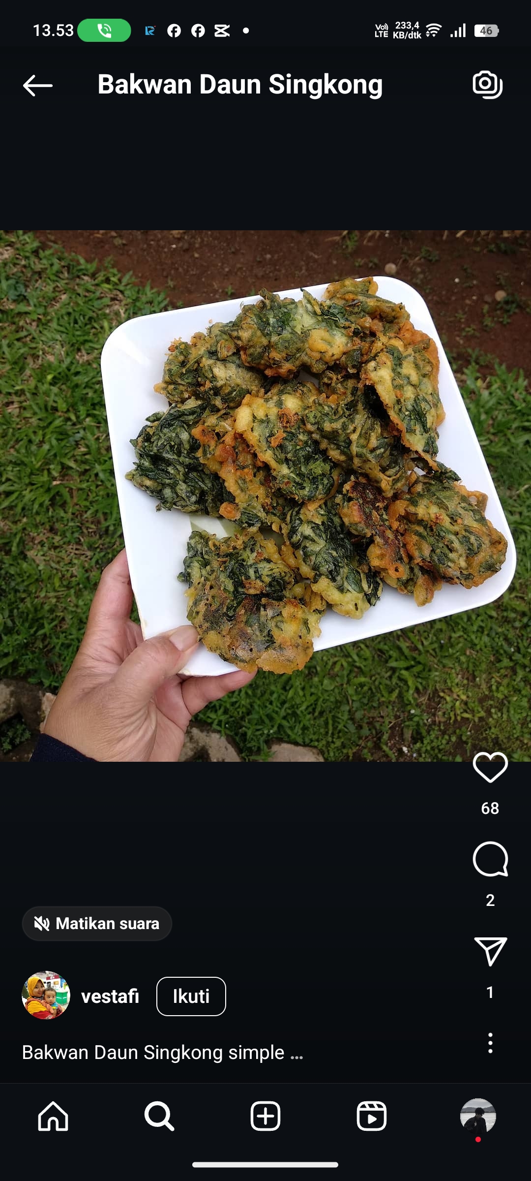 Bakwan Daun Singkong