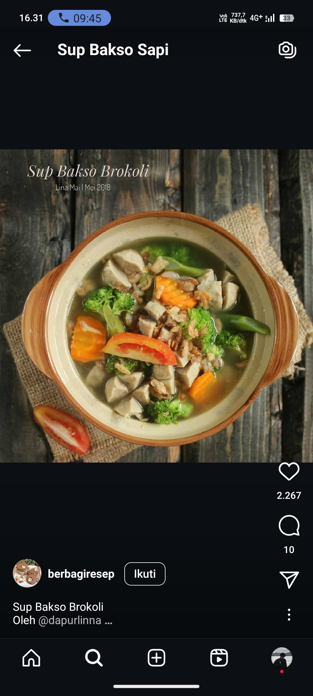 Sup Bakso Sapi