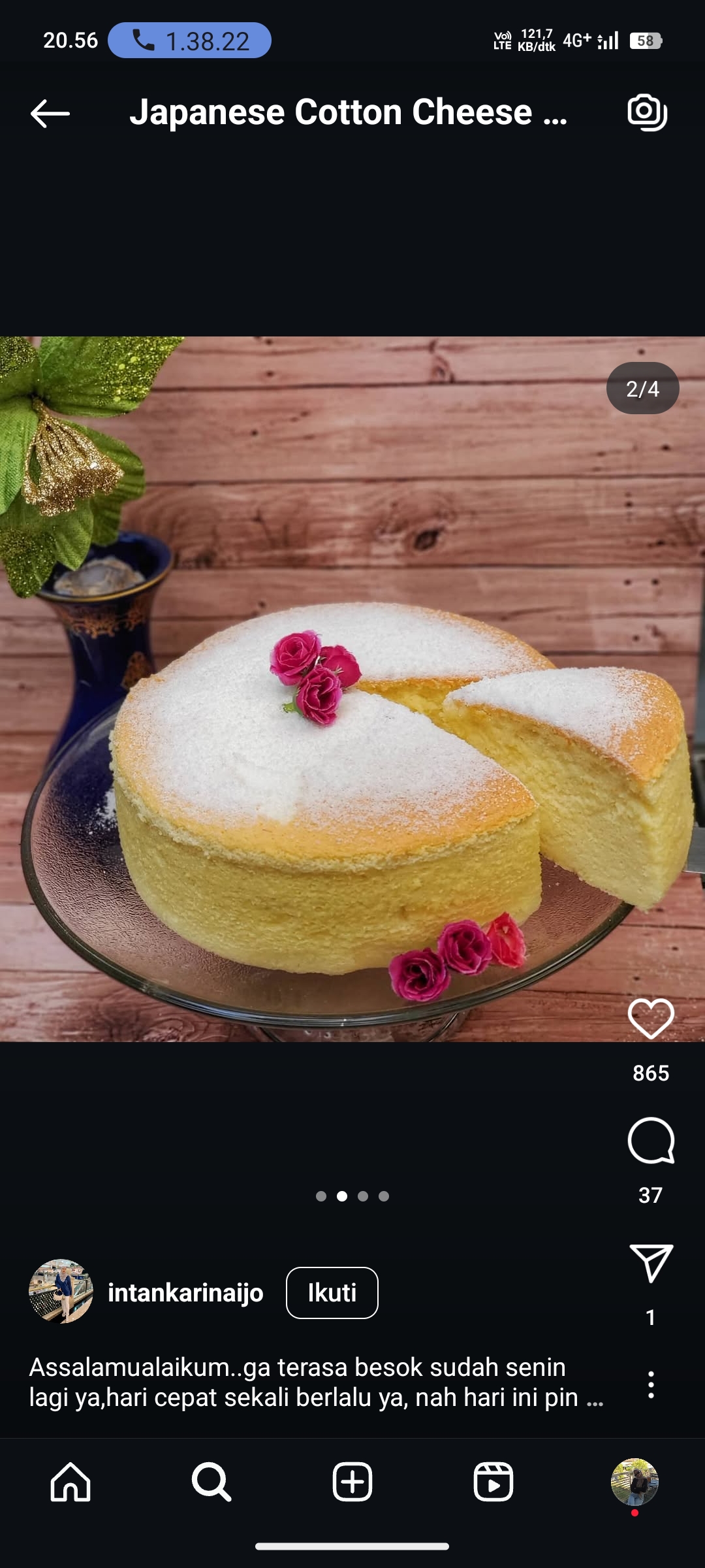 Japanese Cotton Cheese Cake