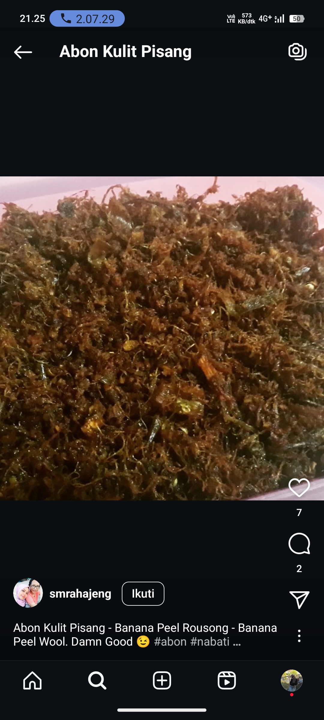Abon Kulit Pisang
