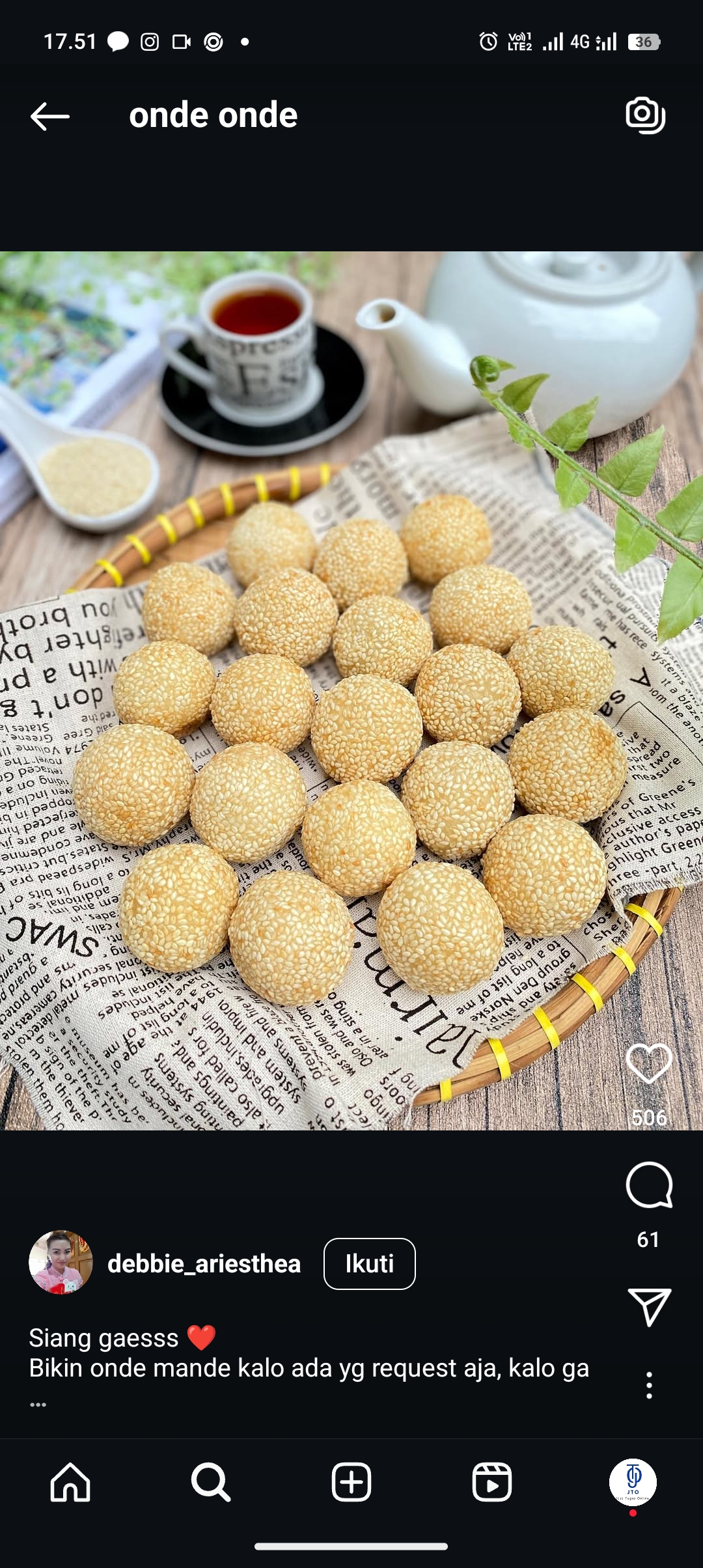 Resep onde-onde wijen