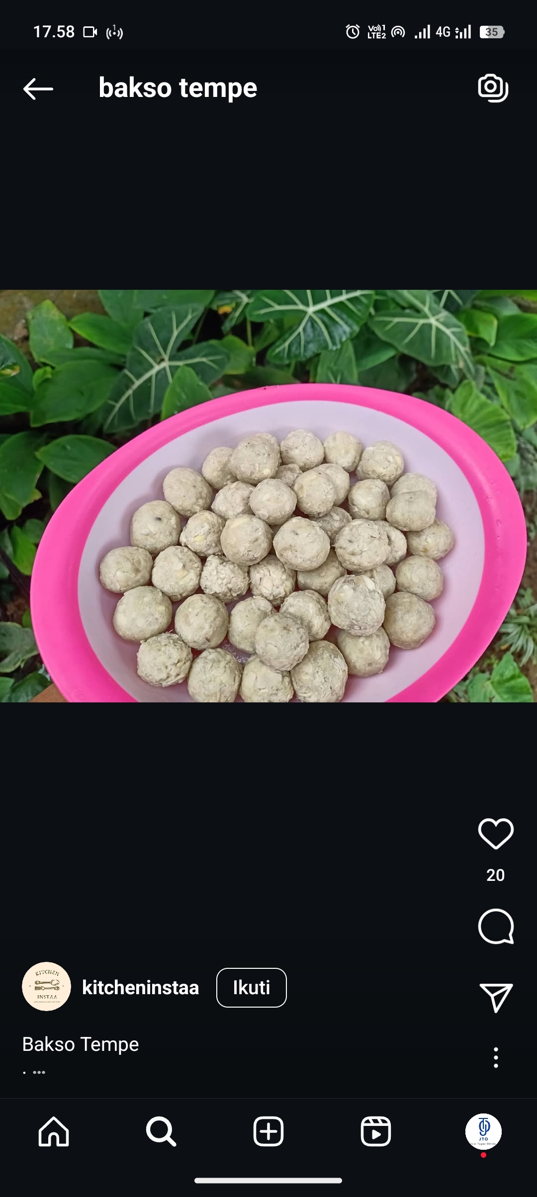 Ilustrasi Bakso Tempe