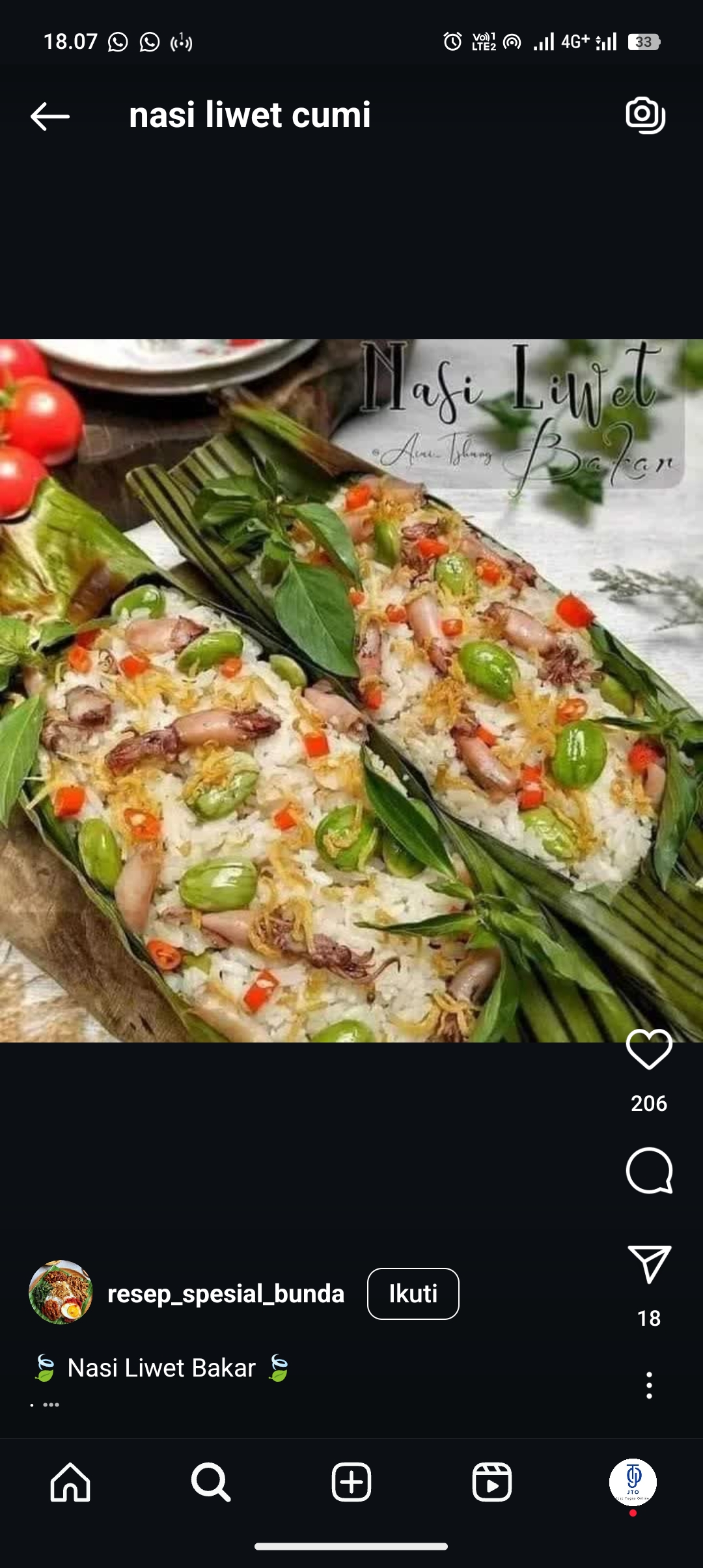 Resep Nasi Liwet Cumi