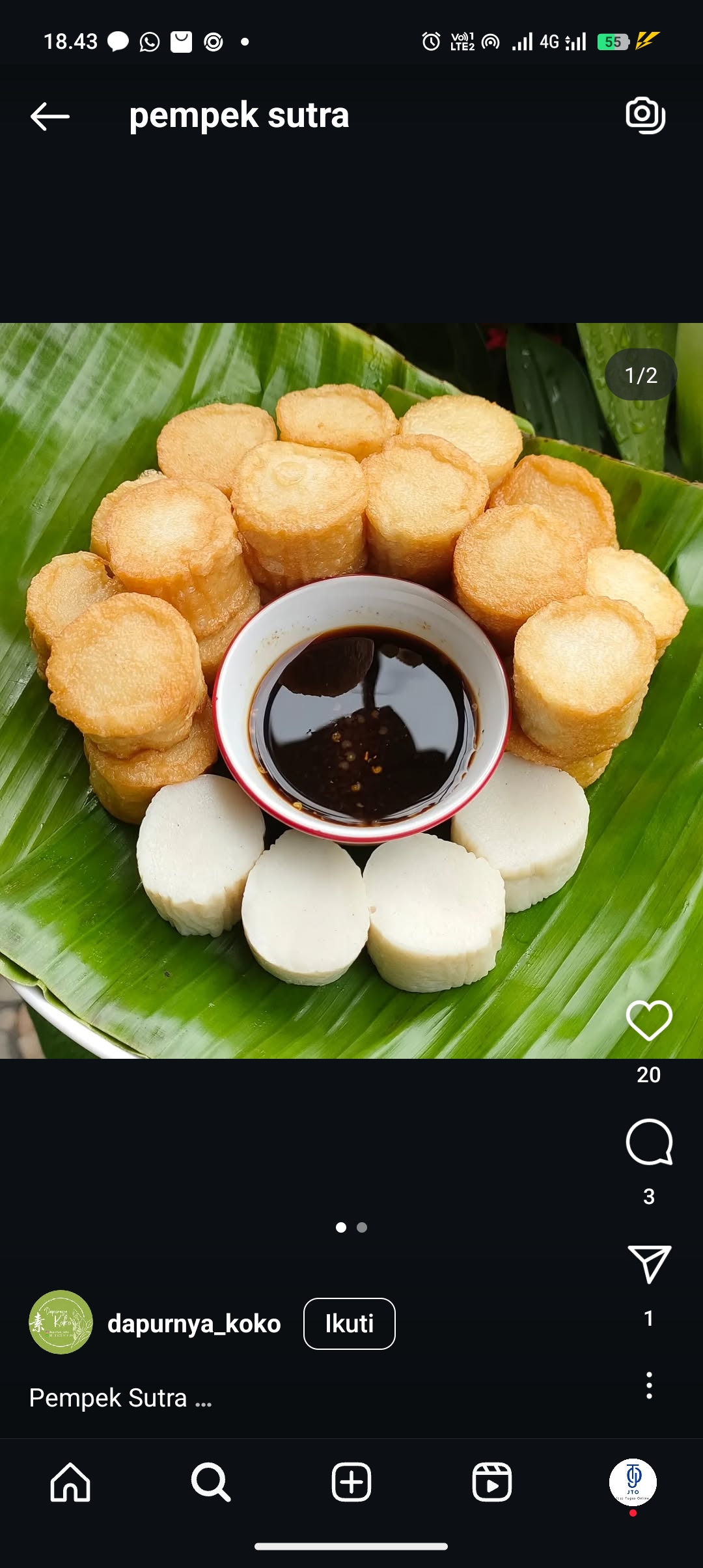 Resep pempek Sutra