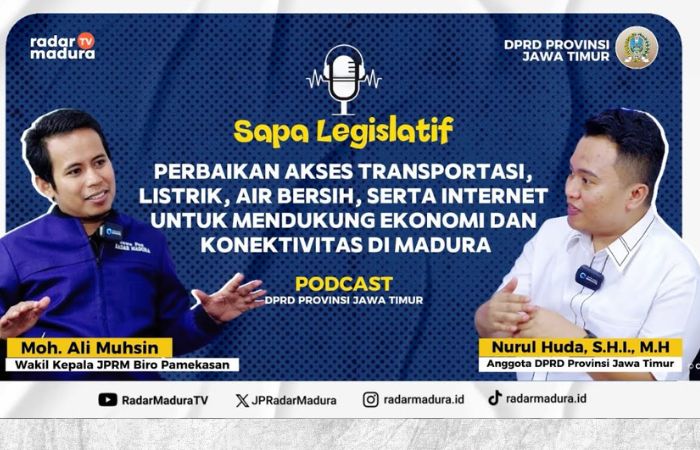 Anggota DPRD Provinsi Jawa Timur, Ra Nurul Huda, menyoroti berbagai persoalan  yang dihadapi masyarakat Madura. (radarmadura tv)
