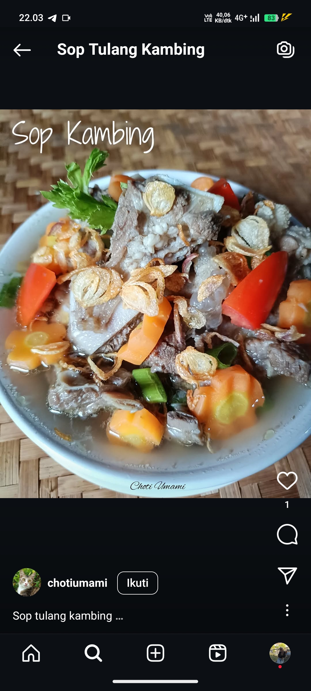 Sop Tulang Kambing