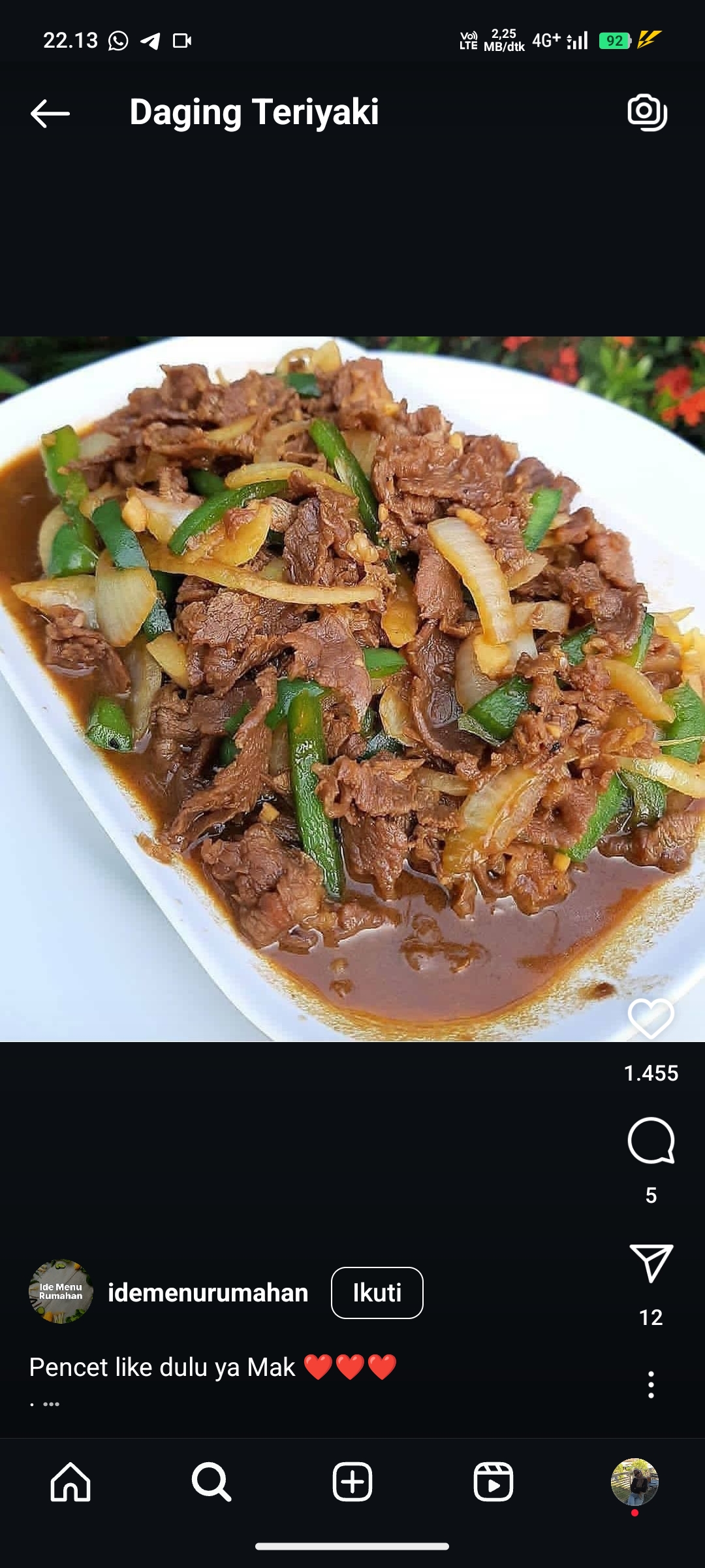 Daging Teriyaki