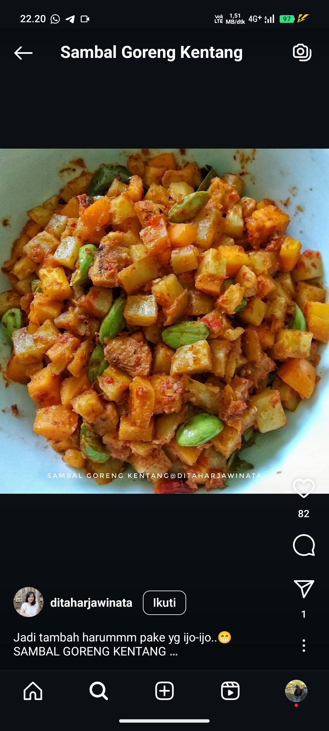 Sambal Goreng Kentang