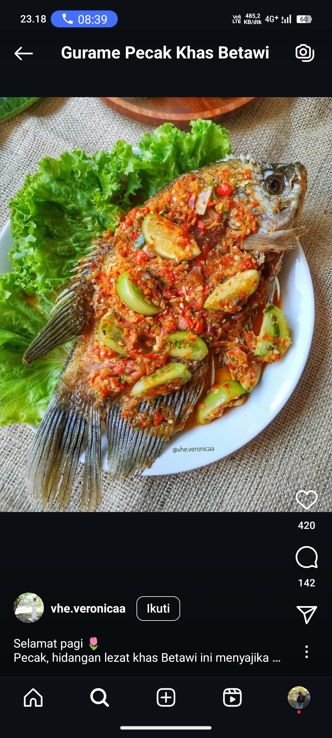 Gurame Pecak Khas Betawi