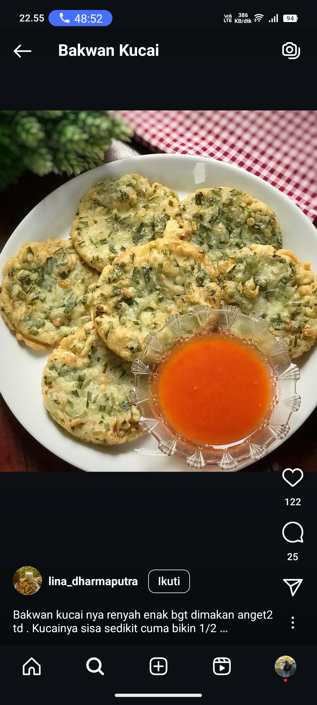 Bakwan Kucai khas Pontianak