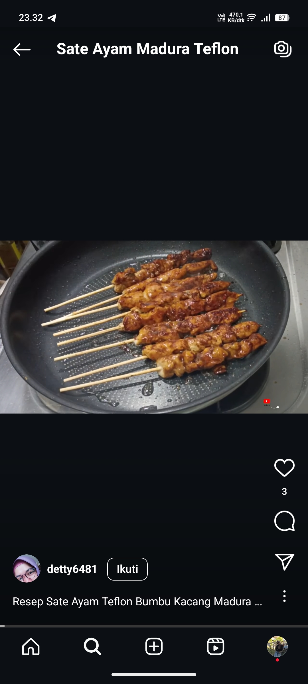Sate Ayam Madura Teflon