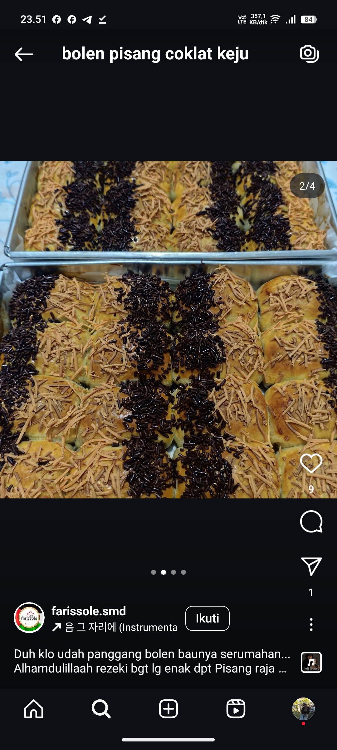 Bolen Pisang Coklat Keju