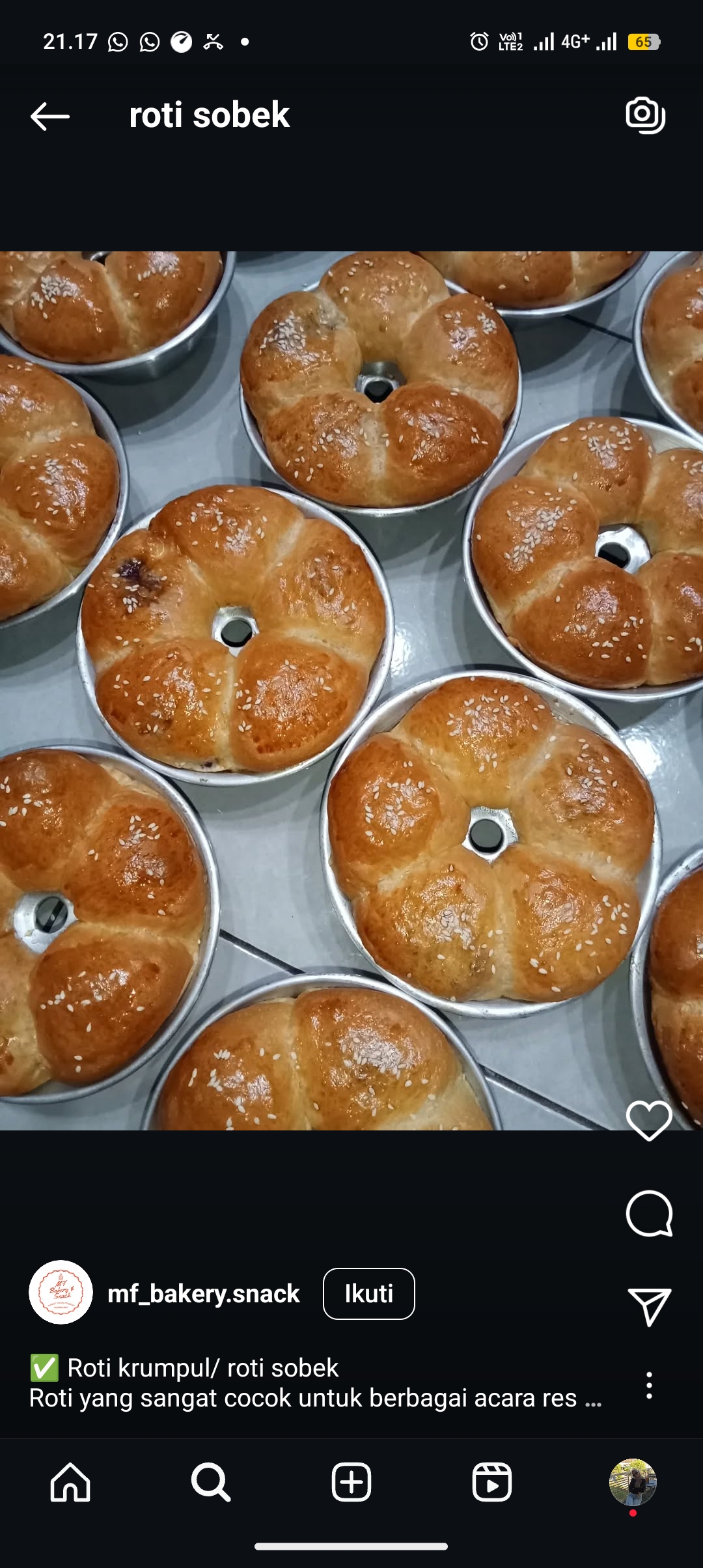 Resep roti sobek simpel