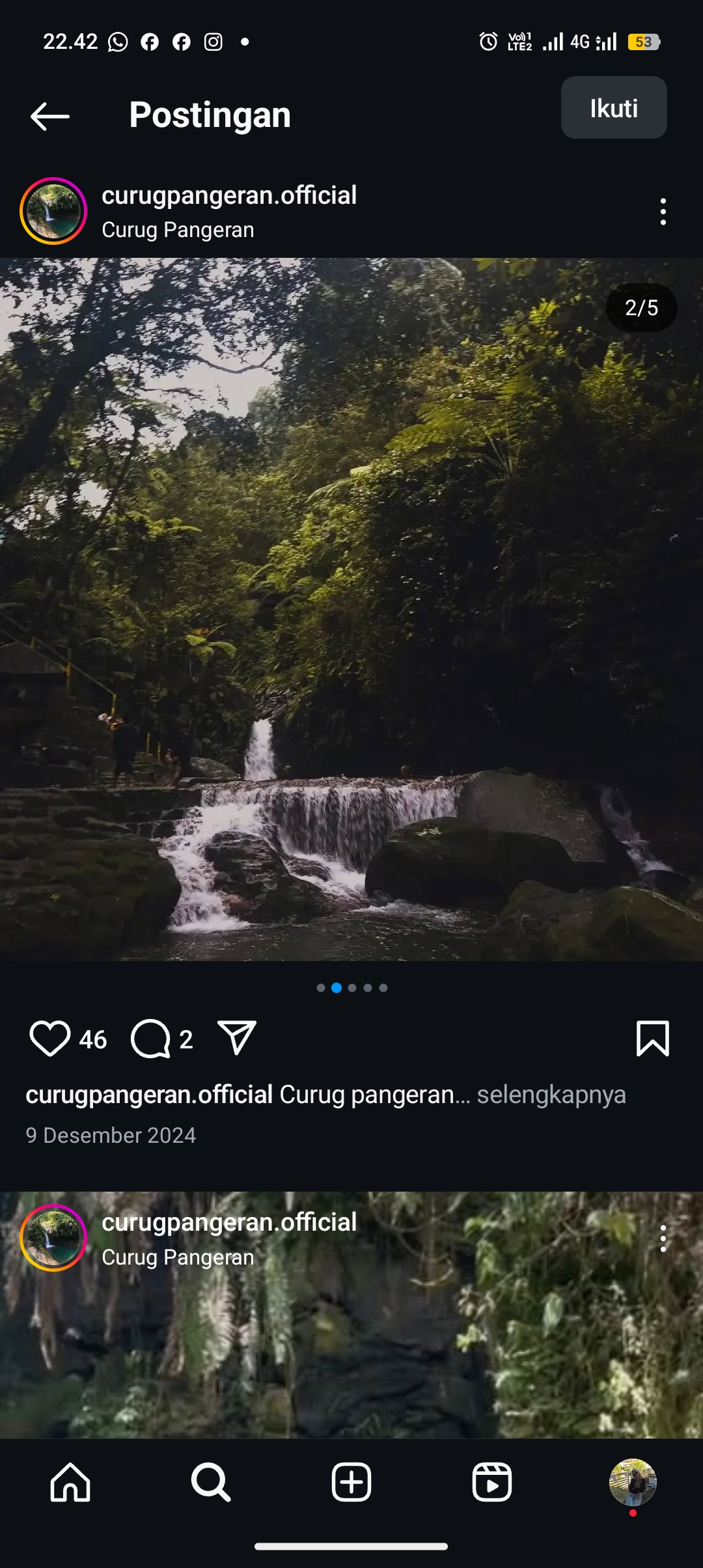 Wisata Curug pangeran