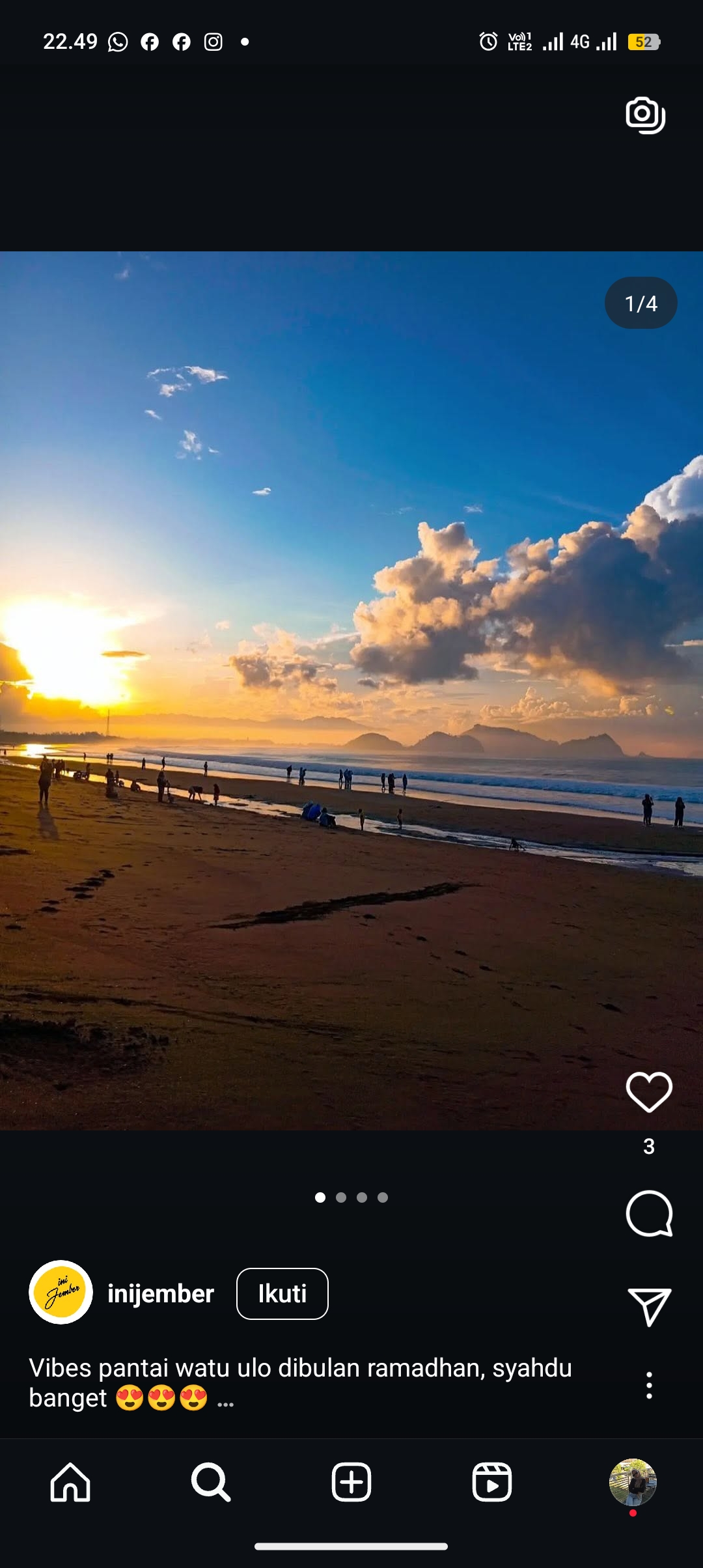 Destinasi wisata pantai Watu Ulo