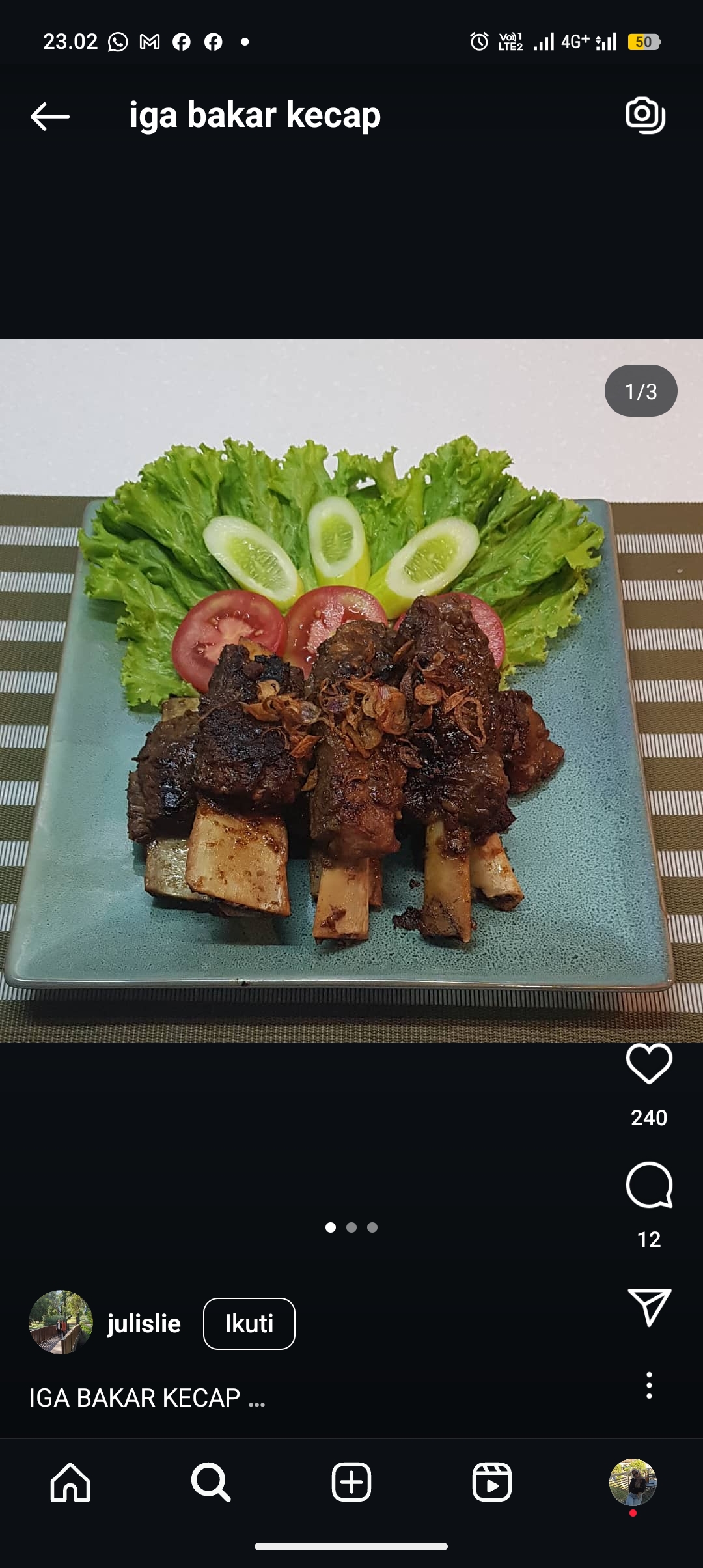 Resep Iga Bakar Kecap