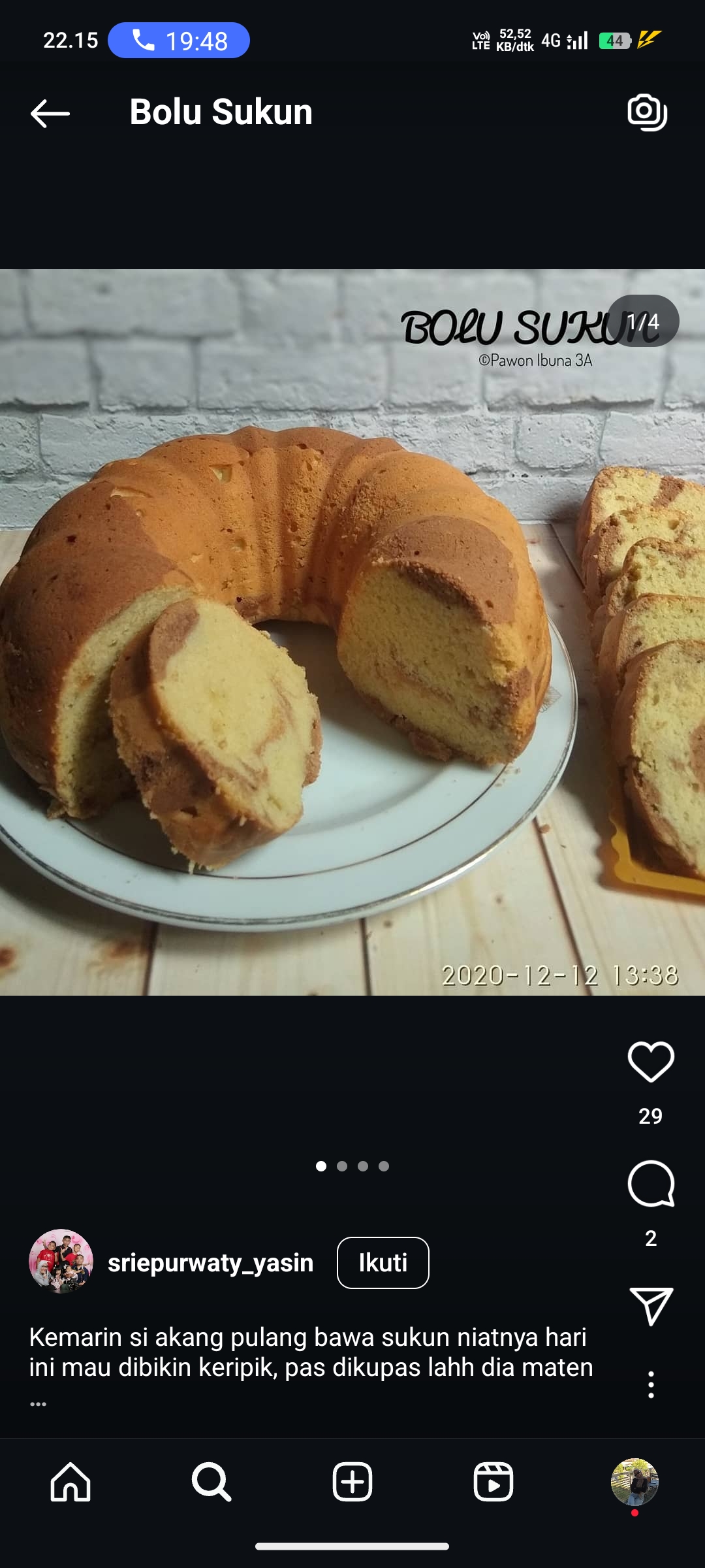Bolu Sukun Yummy