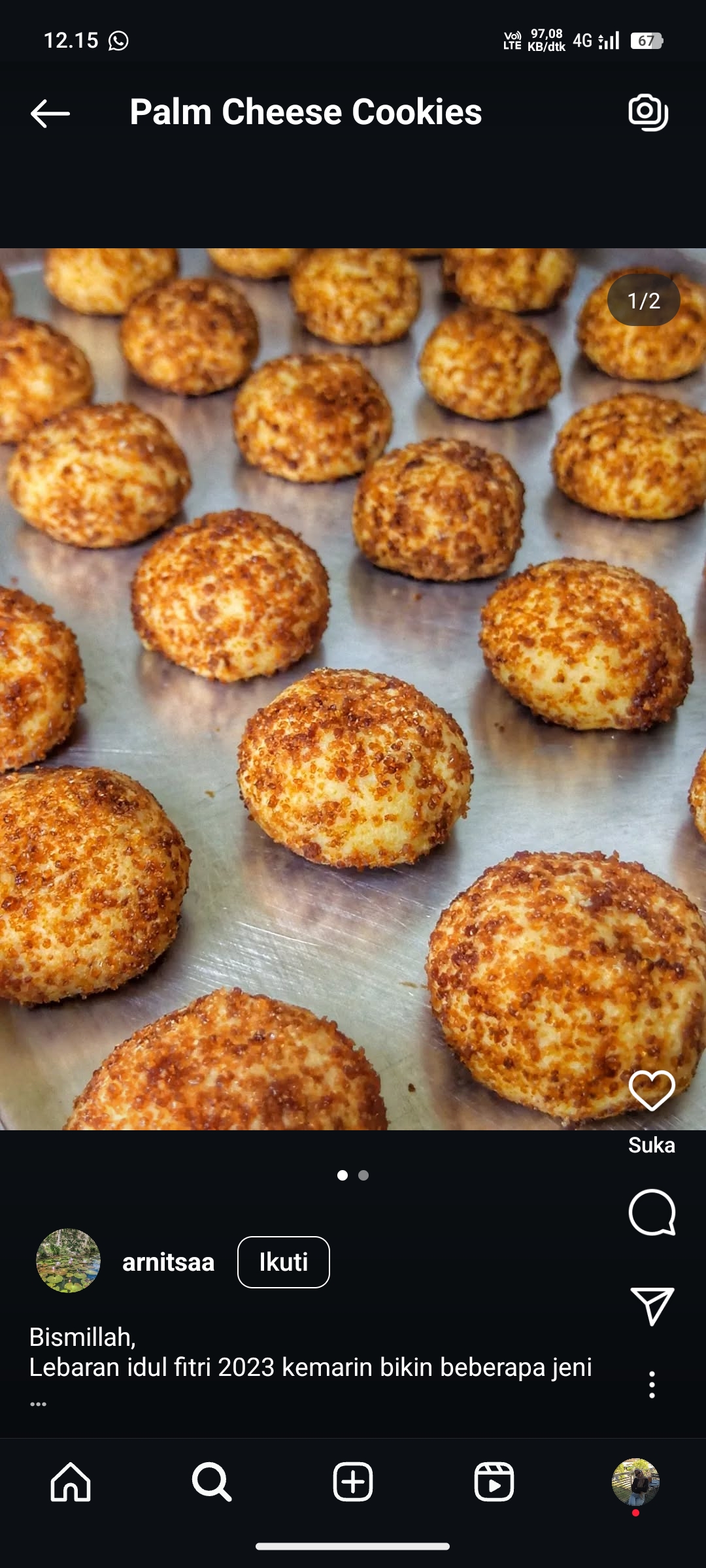 Palm Cheese Cookies