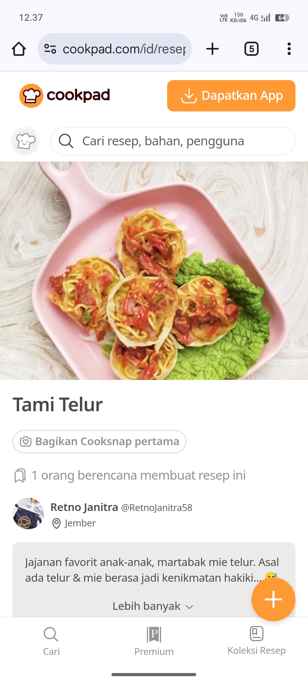 Tami Telur