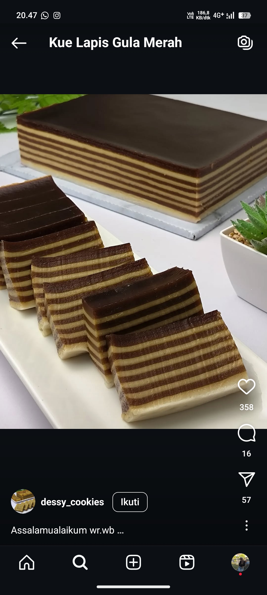 Kue Lapis Gula Merah