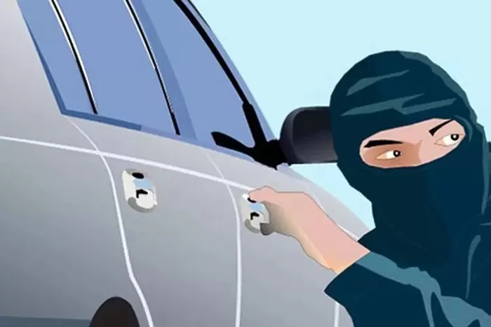 Ilustrasi pencuri mobil/Jawa Pos.