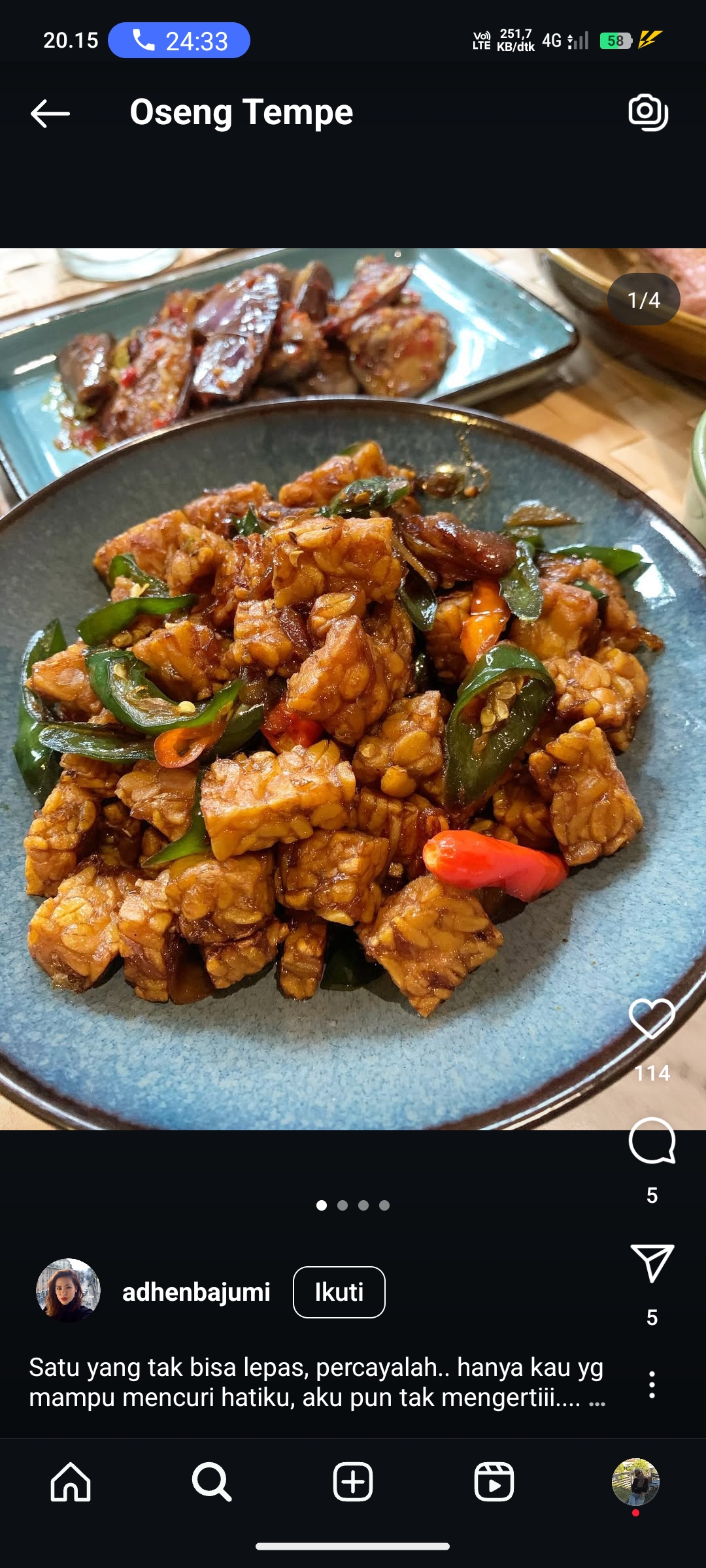 Oseng Tempe