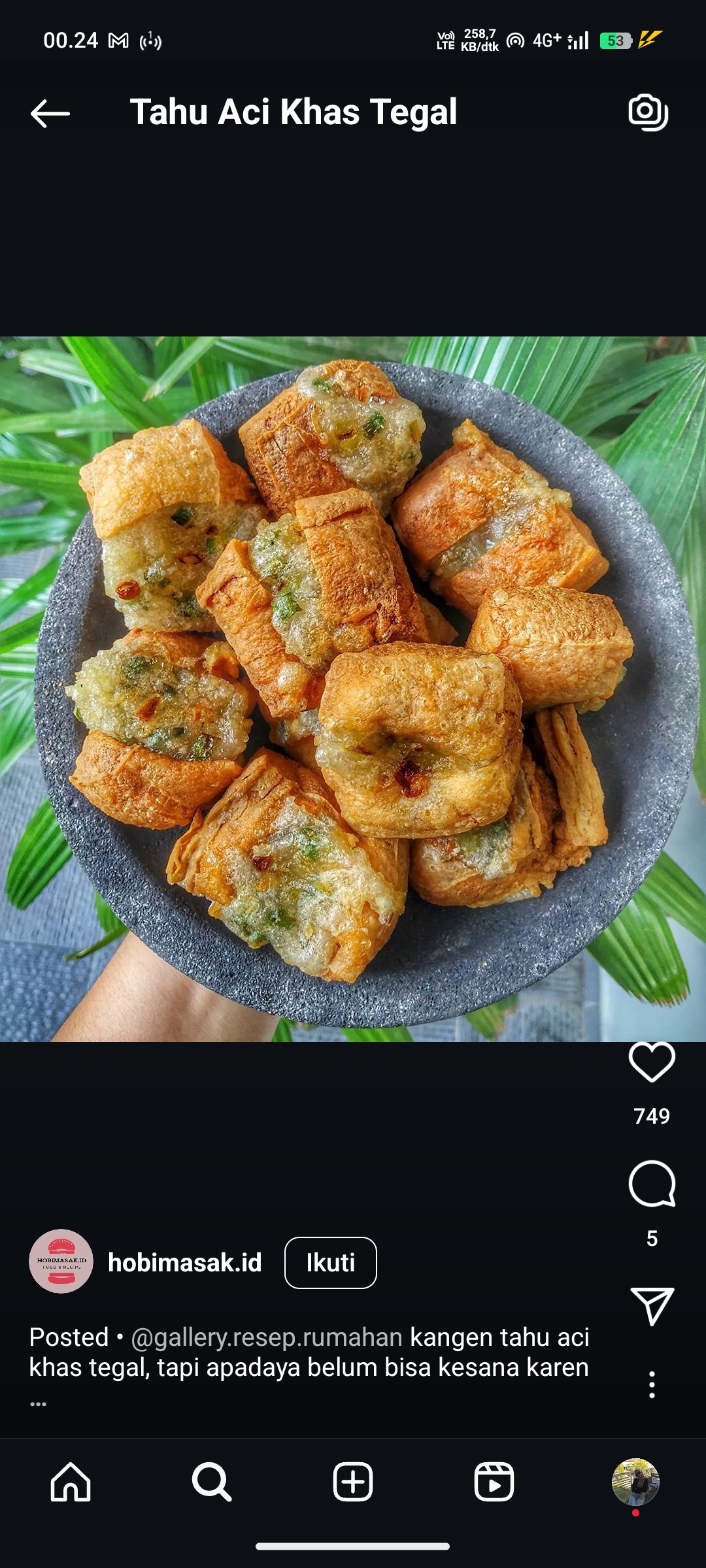 Tahu Aci Khas Tegal