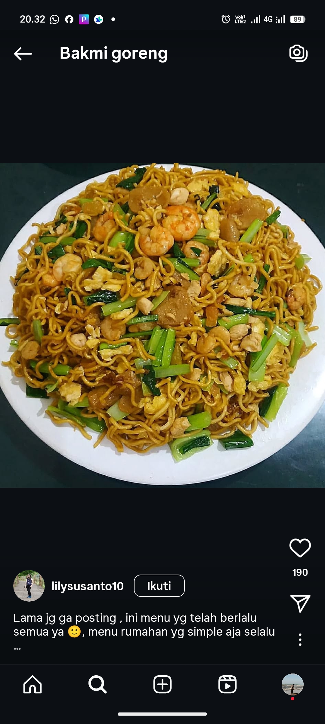 Bakmi goreng yang simpel