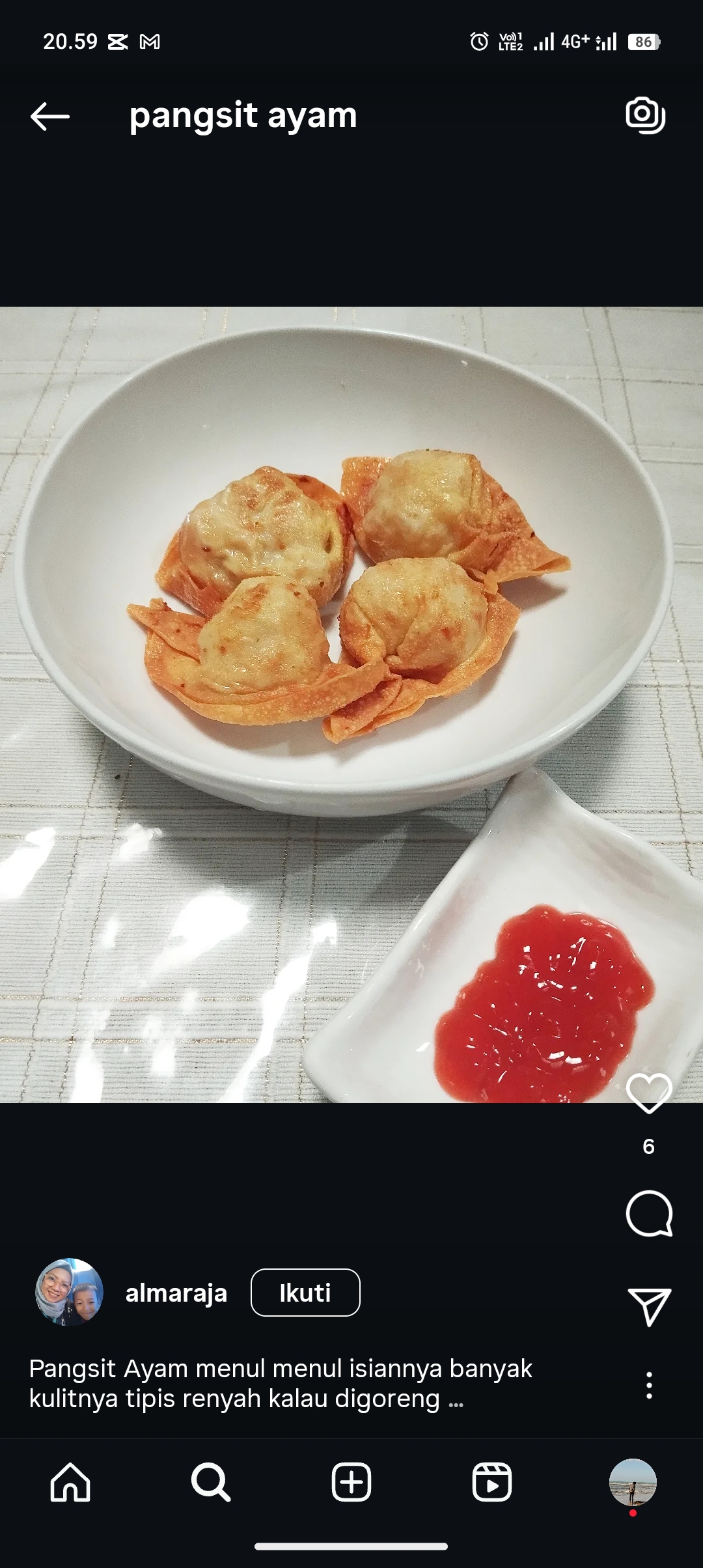 Resep pangsit ayam