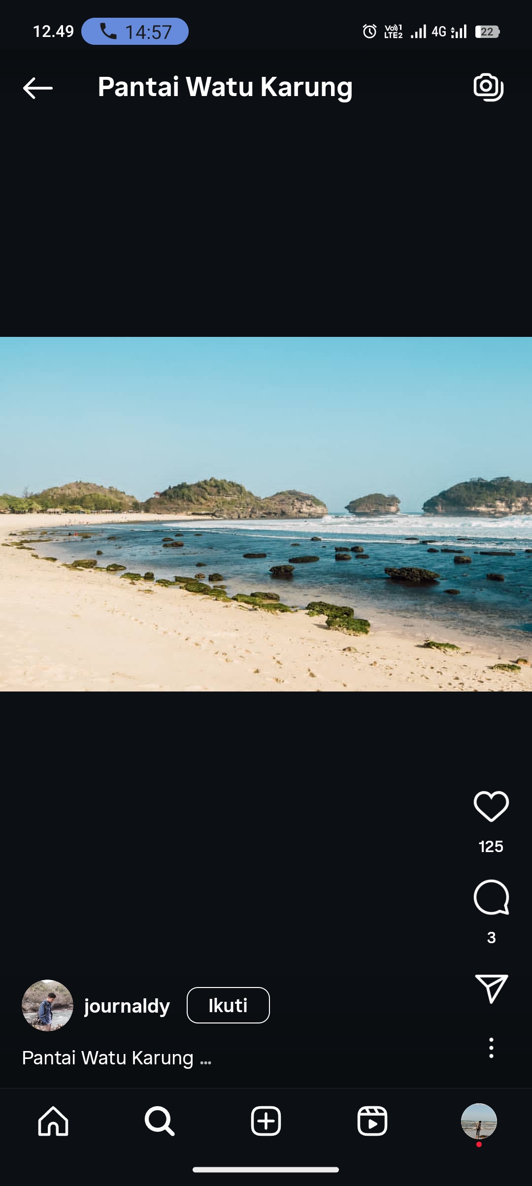 Wisata pantai Watu Kurung seperti di raja ampat