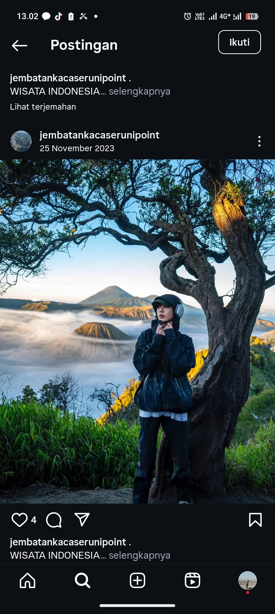 Jembatan Kaca Seruni Point Bromo.
