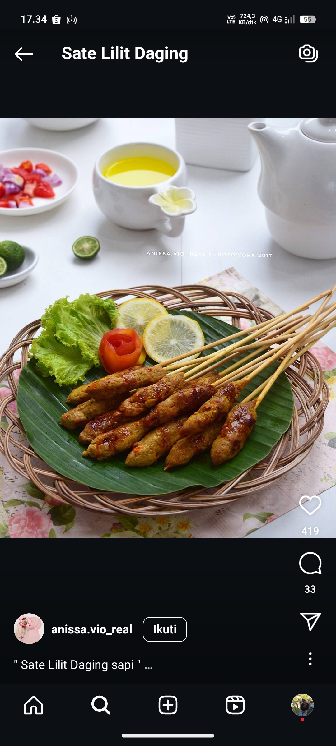 Sate Lilit Daging