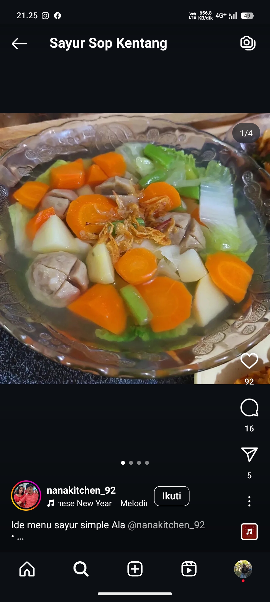 Ilustrasi Sayur Sop Kentang