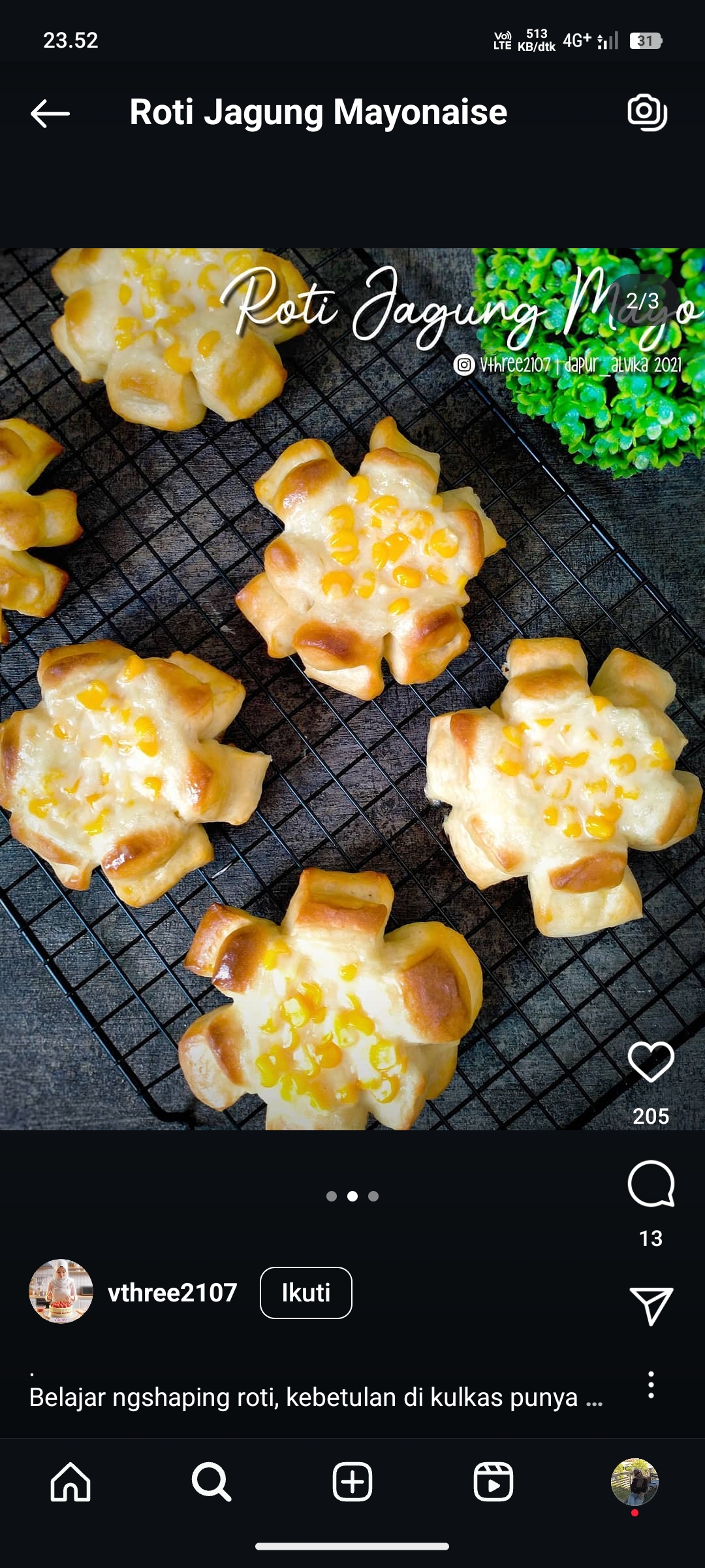 Roti Jagung Mayonaise