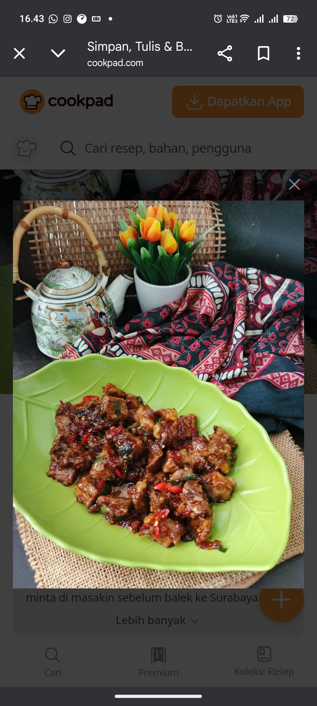 Oseng-oseng daging