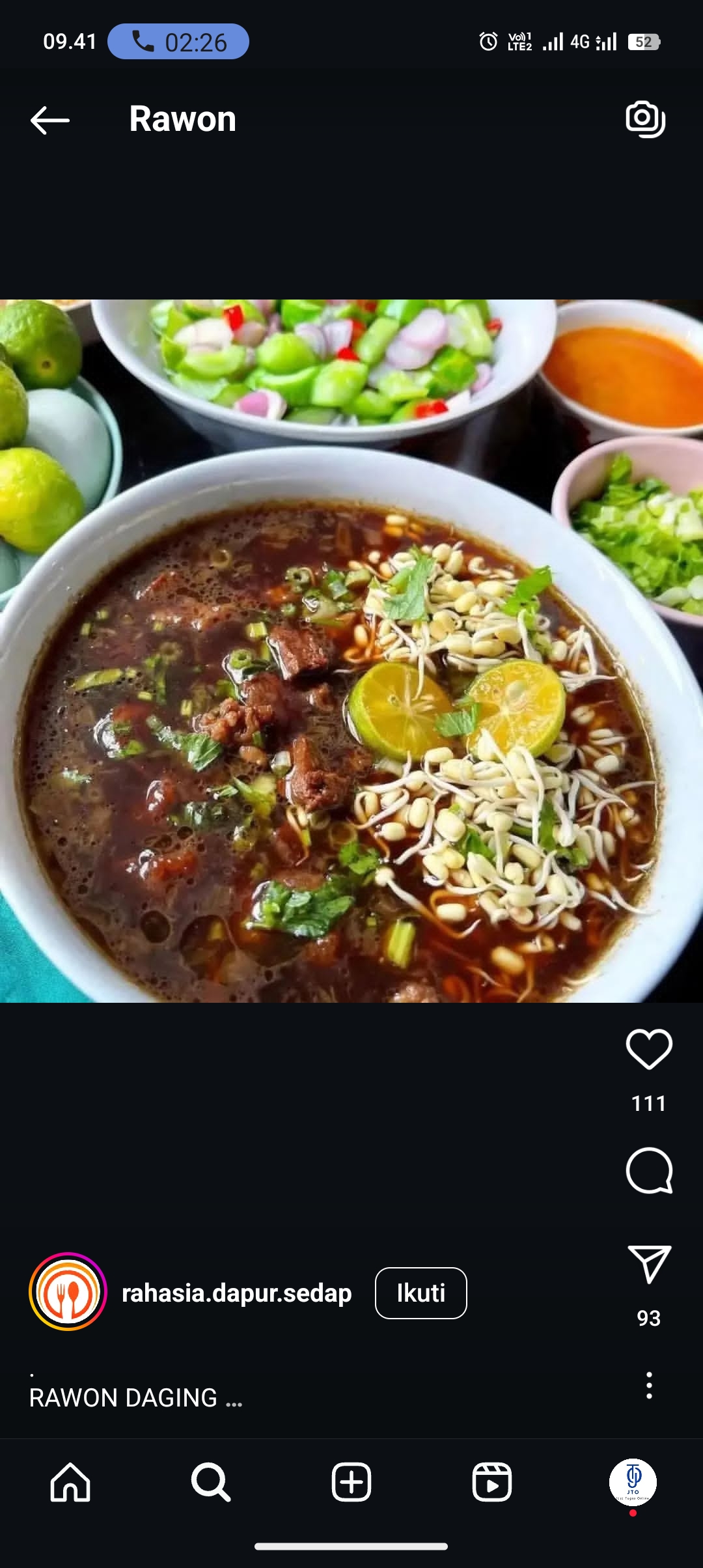 Resep Rawon Daging