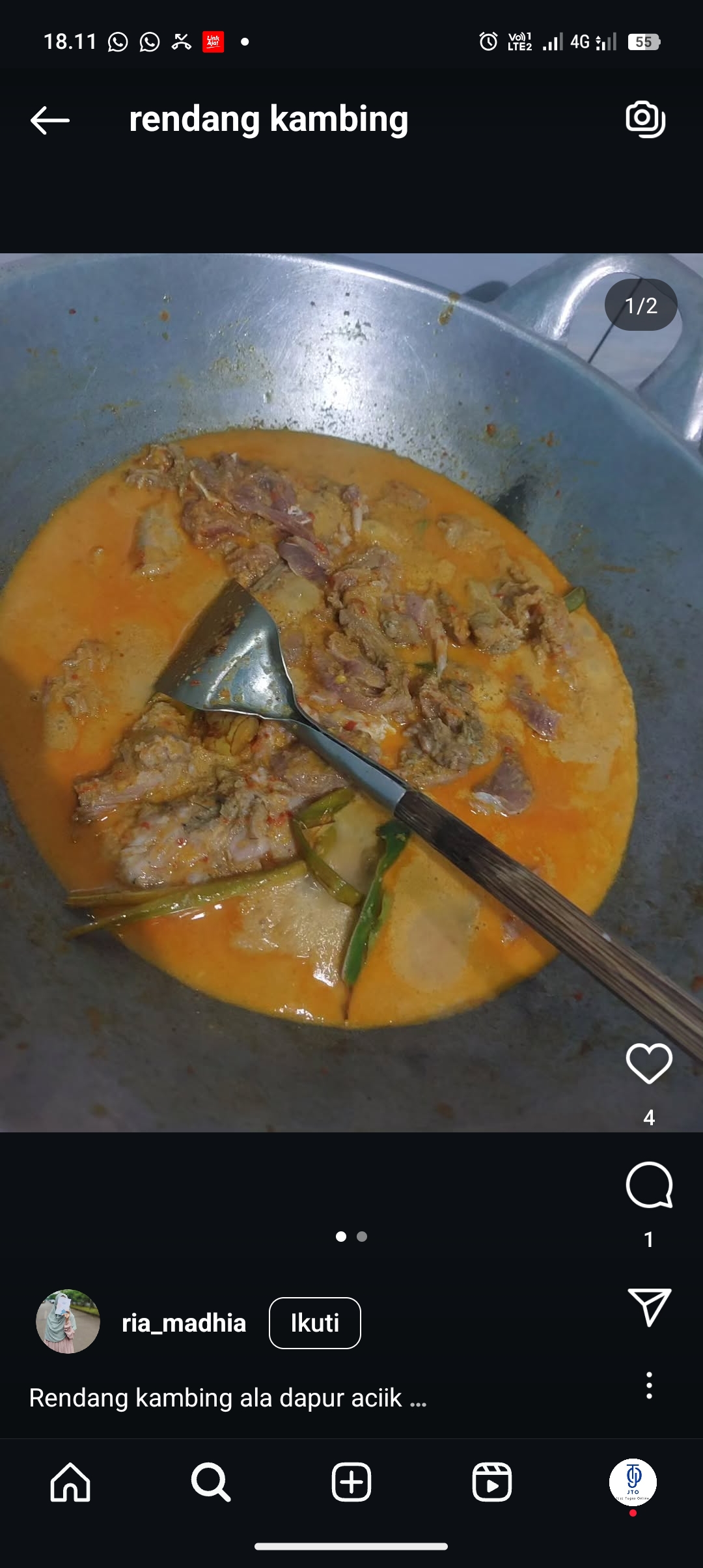 Resep Rendang Kambing