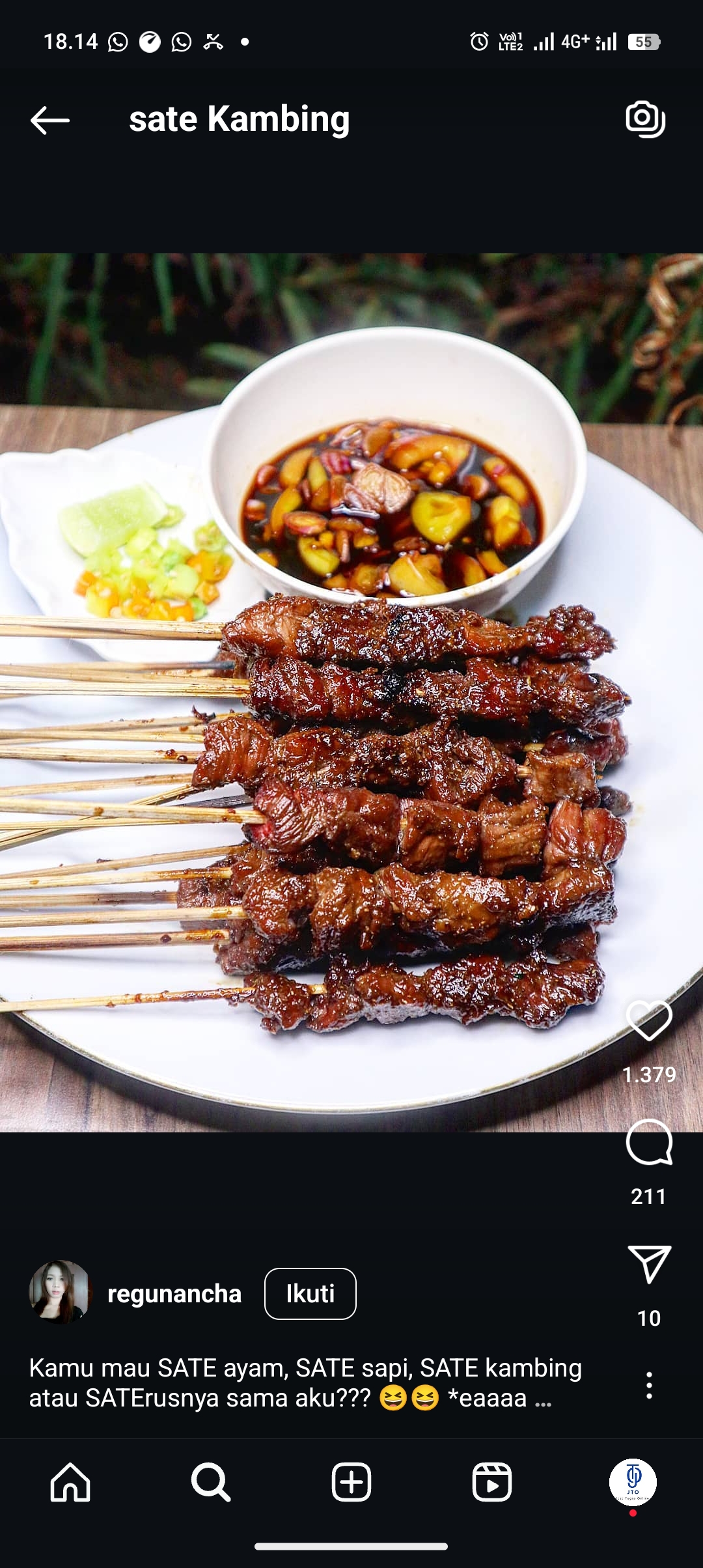 Resep Sate Kambing