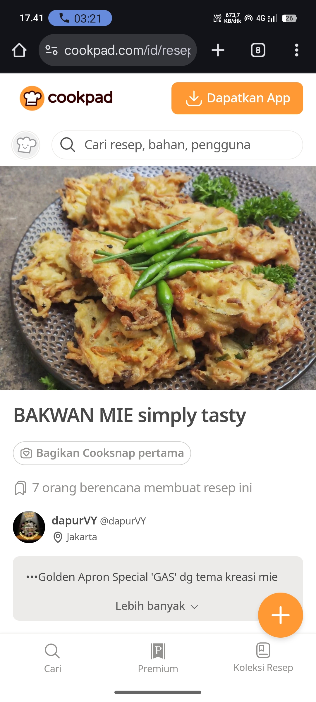 Bakwan Mie Simply Tasty
