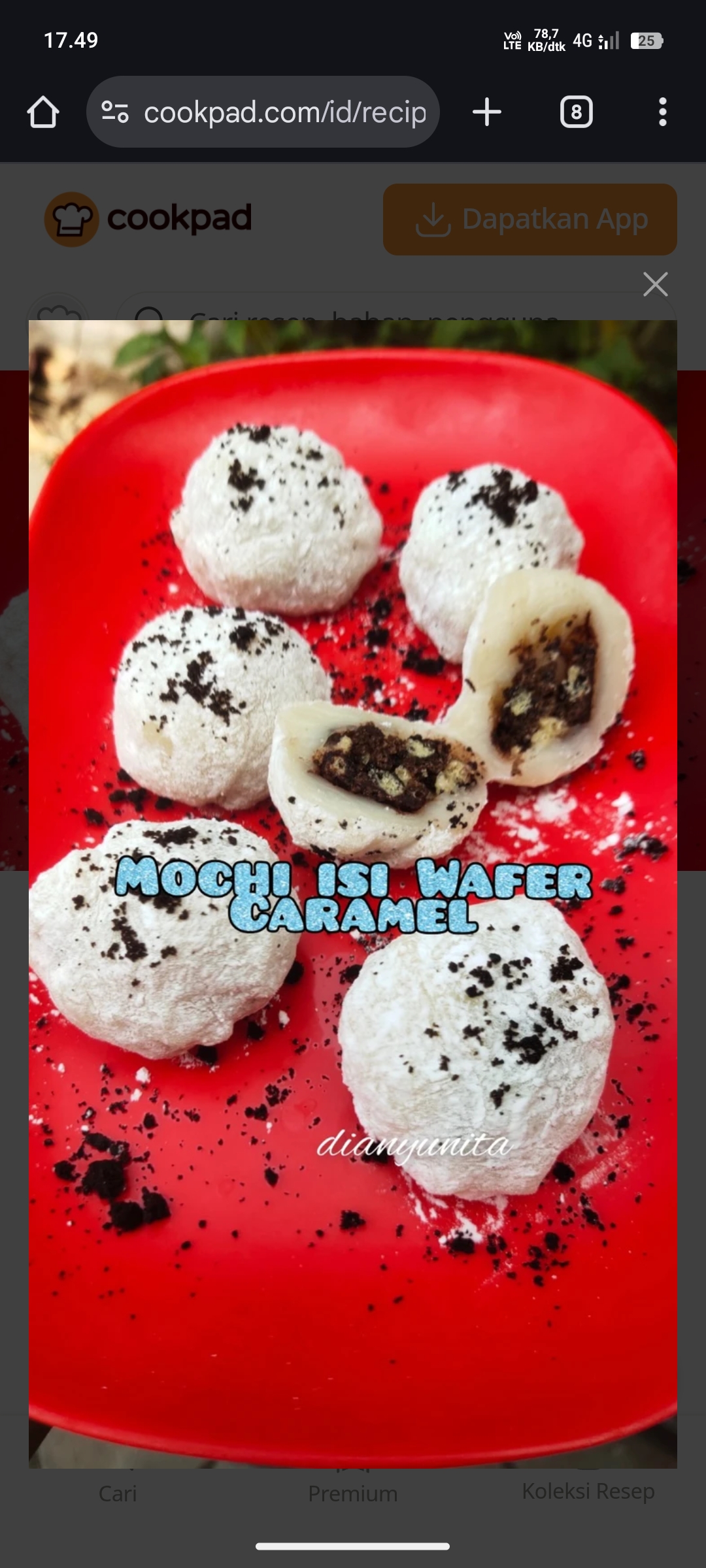 Mochi Isi Wafer