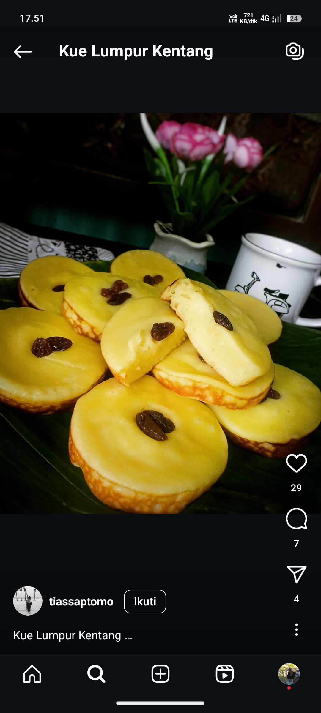 Kue Lumpur Kentang