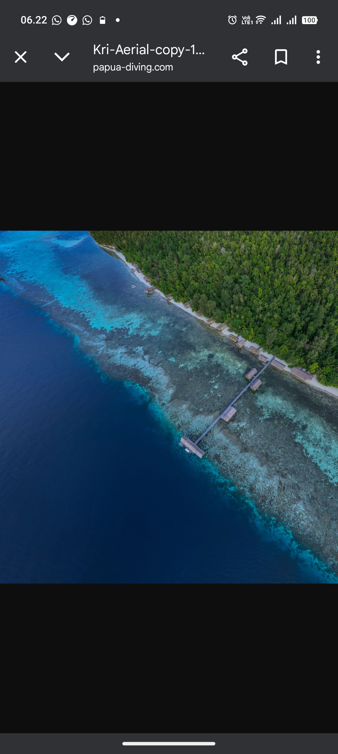 Salah satu spot diving Raja Ampat