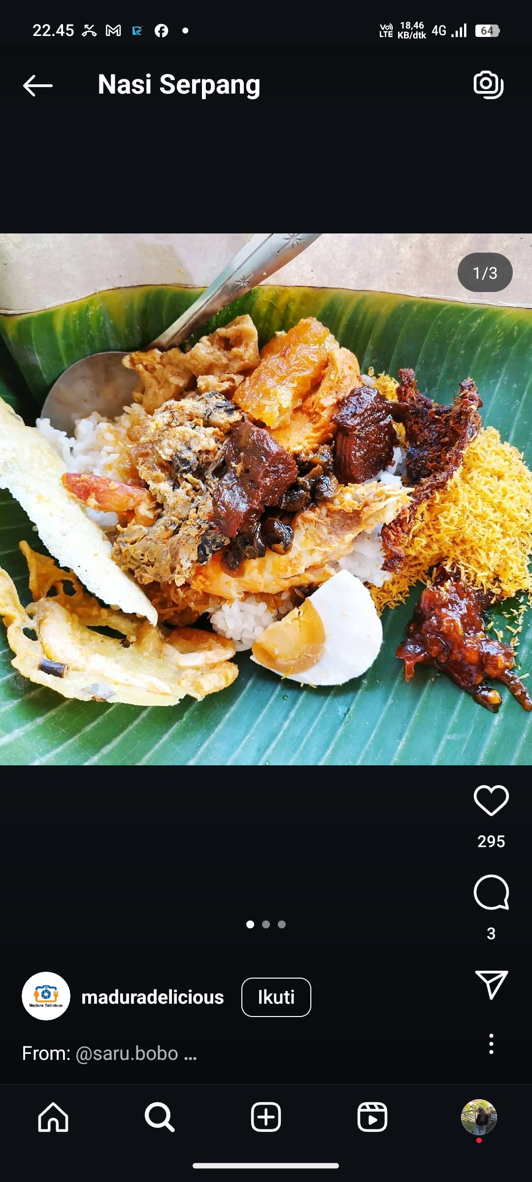 Nasi Serpang Khas Bangkalan