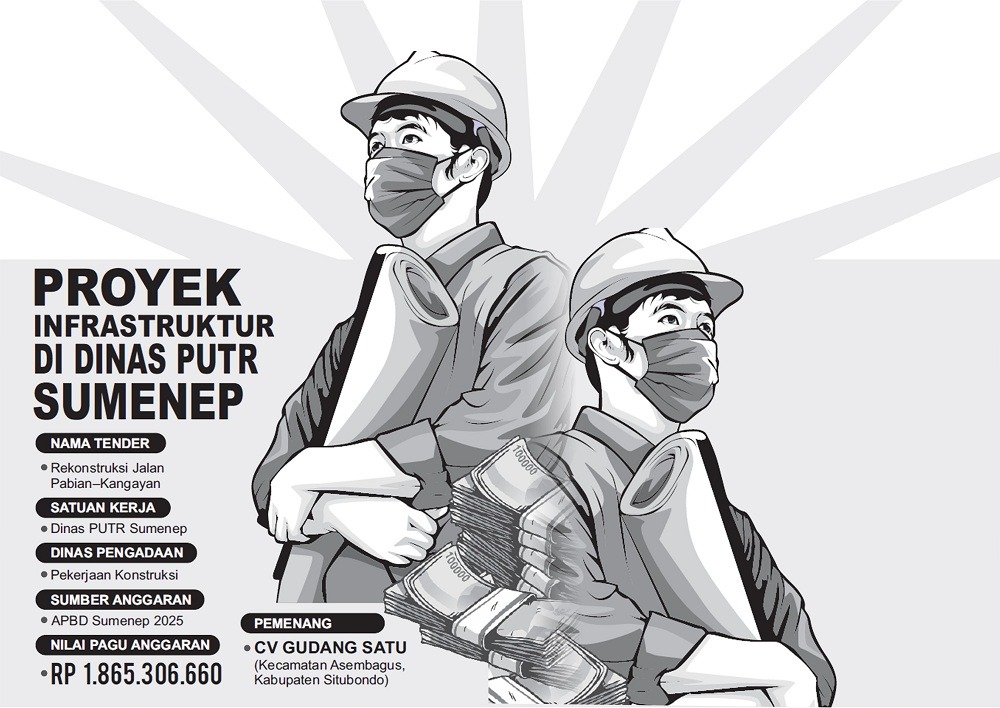 Infografis proyek infrastruktur Dinas PUTR Sumenep